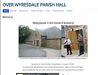 Over Wyresdale Parish Hall for Lancashire Wedding, meeting and conference venue